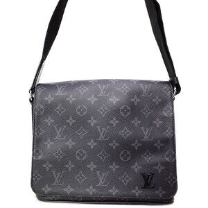 Louis Vuitton Monogram Eclipse Black District NM Shoulder Bag